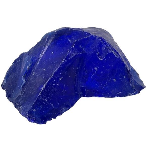 Cobalt Blue Art Glass Cullet Translucent Slag #5L134 - Picture 3 of 6